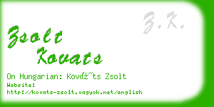 zsolt kovats business card